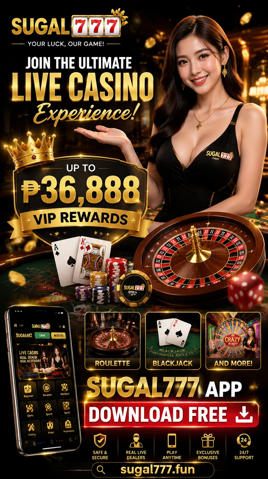 Live dealer table showcase